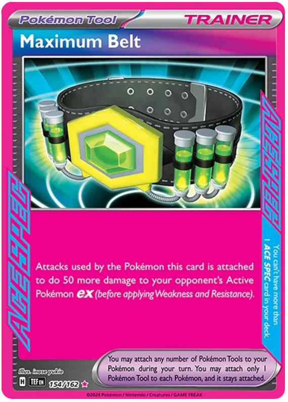 Maximum Belt Ace Spec Temporal Forces