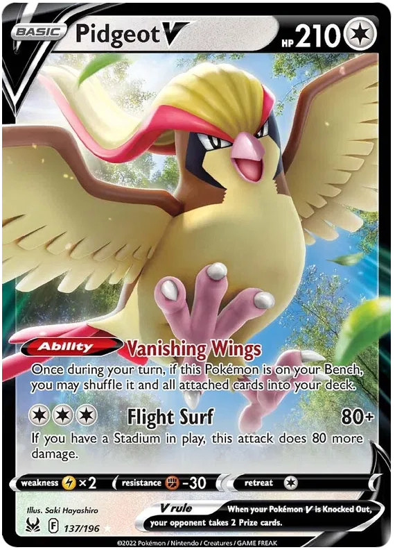 Pidgeot V - Lost Origin