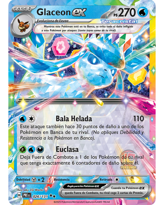 Glaceon EX - Evoluciones Prismaticas