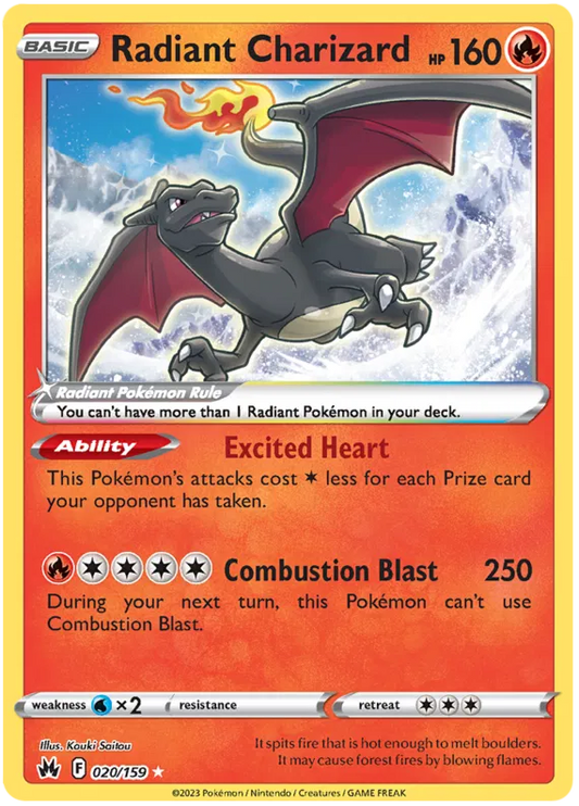 Radiant Charizard Crown Zenith