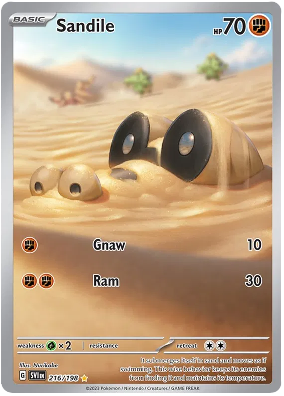 Sandile Illustration - Scarlet & Violet Base Set