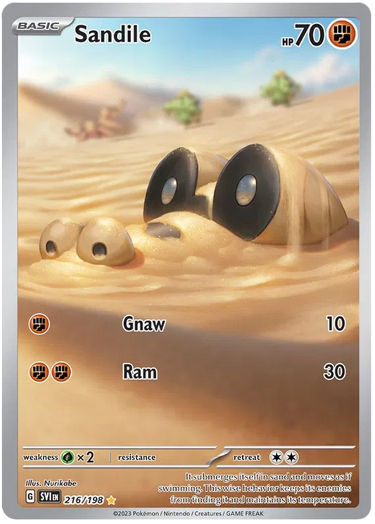 Sandile Illustration - Scarlet & Violet Base Set