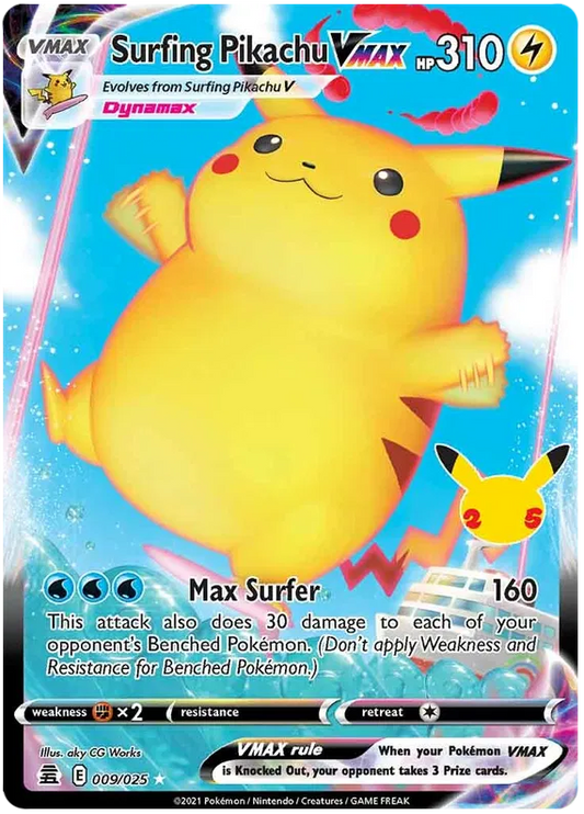 Surfing Pikachu VMAX Celebrations
