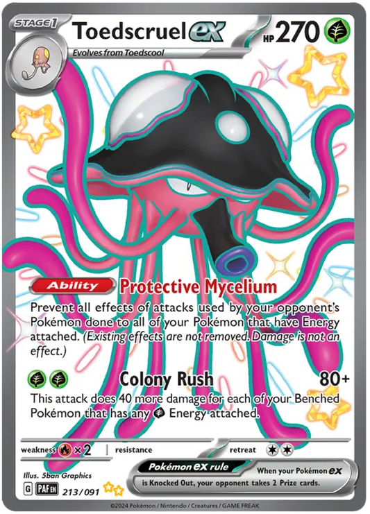 Toedscruel EX Full Art Shiny - Paldean Fates