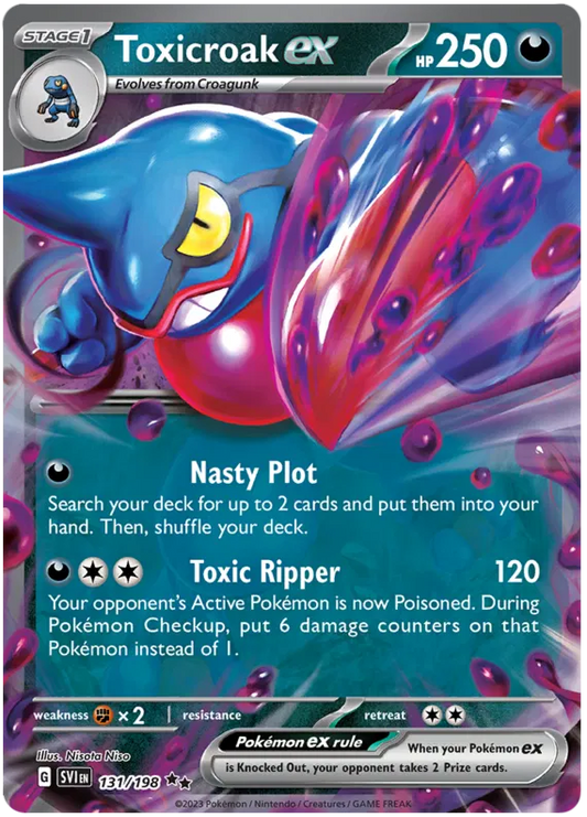 Toxicroak EX - Scarlet & Violet Base Set