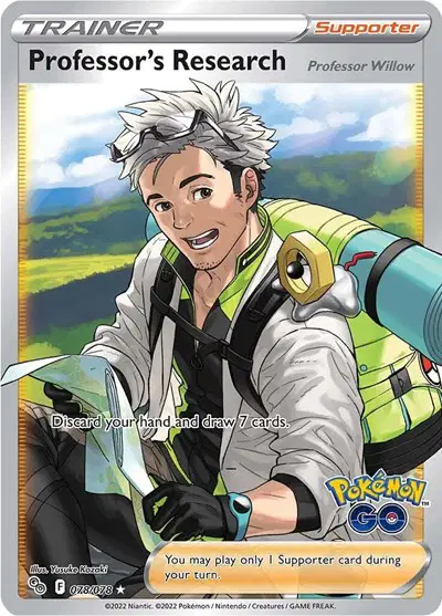 Professor Research Full Art (Willow) Pokemon GO