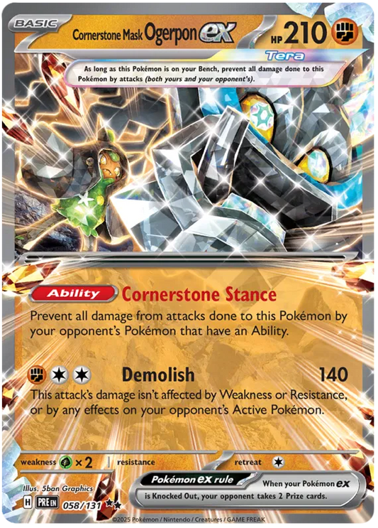 Cornerstone Mask Ogerpon EX Prismatic Evolutions