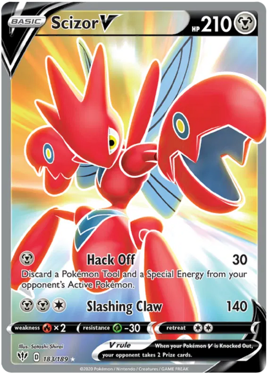 Scizor V Full Art - Darkness Ablaze