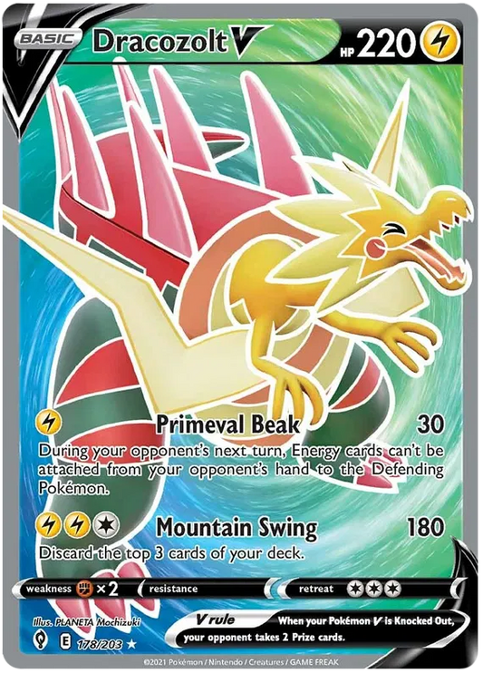 Dracozolt V Full Art - Evolving Skies