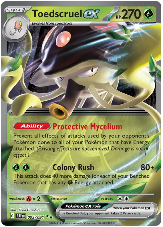 Toedscruel EX - Paldean Fates
