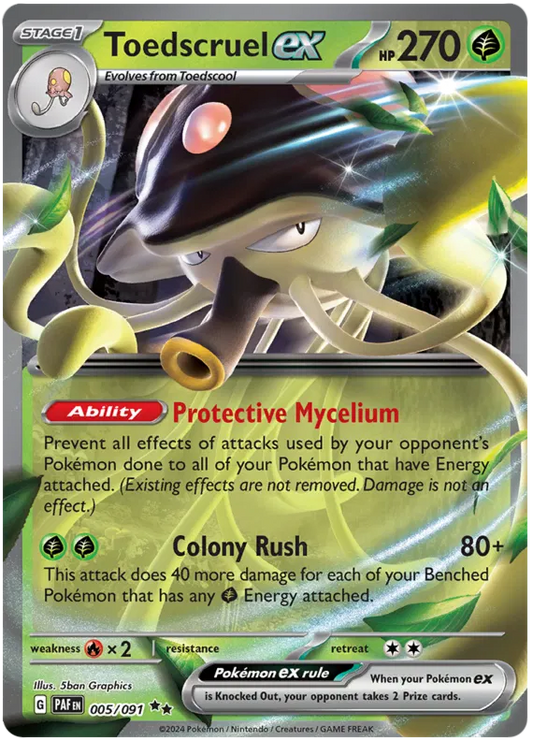 Toedscruel EX - Paldean Fates