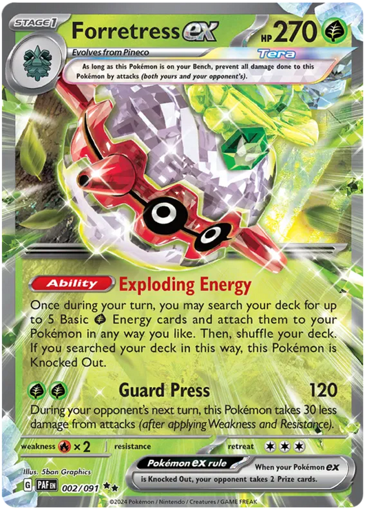 Forretress EX - Paldean Fates