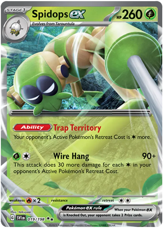 Spidops EX - Scarlet & Violet Base Set