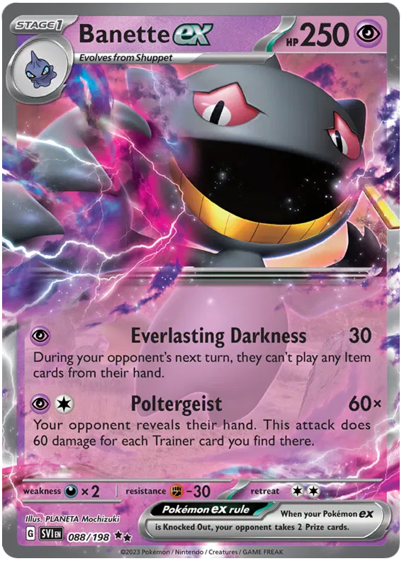 Banette EX - Scarlet & Violet Base Set