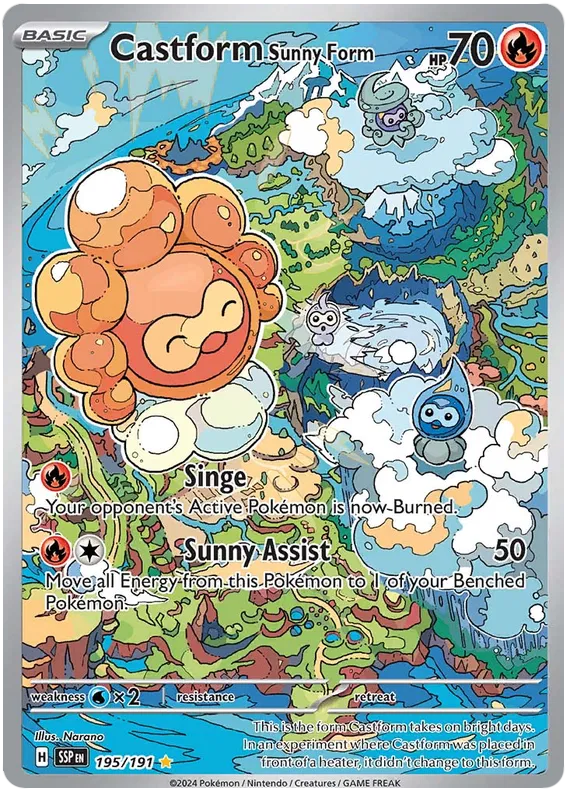 Castform Illustration - Surging Sparks