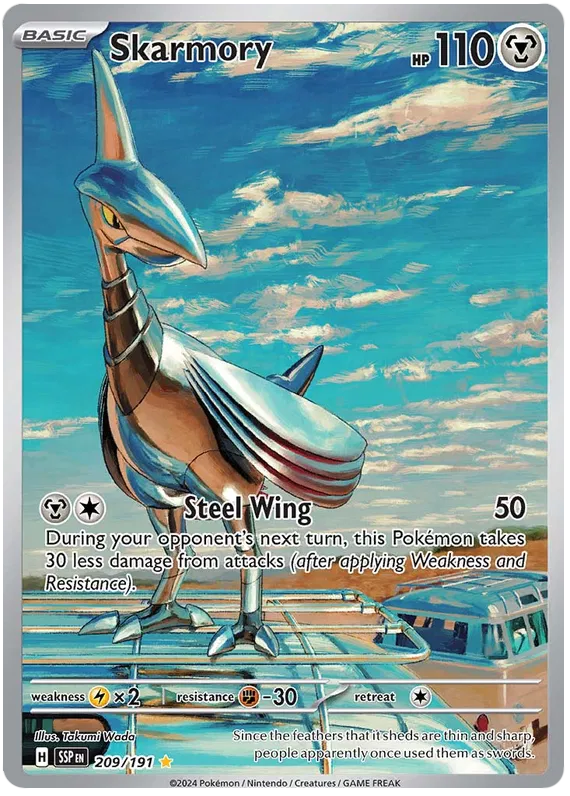 Skarmory Illustration - Surging Sparks