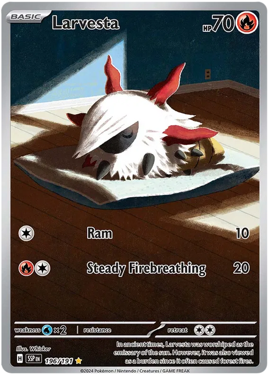 Larvesta Illustration - Surging Sparks