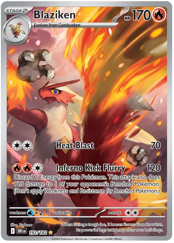 Blaziken Illustration - Destined Rivals