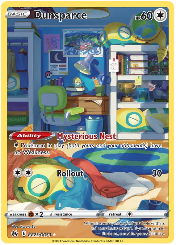 Dunsparce Galarian Gallery - Crown Zenith