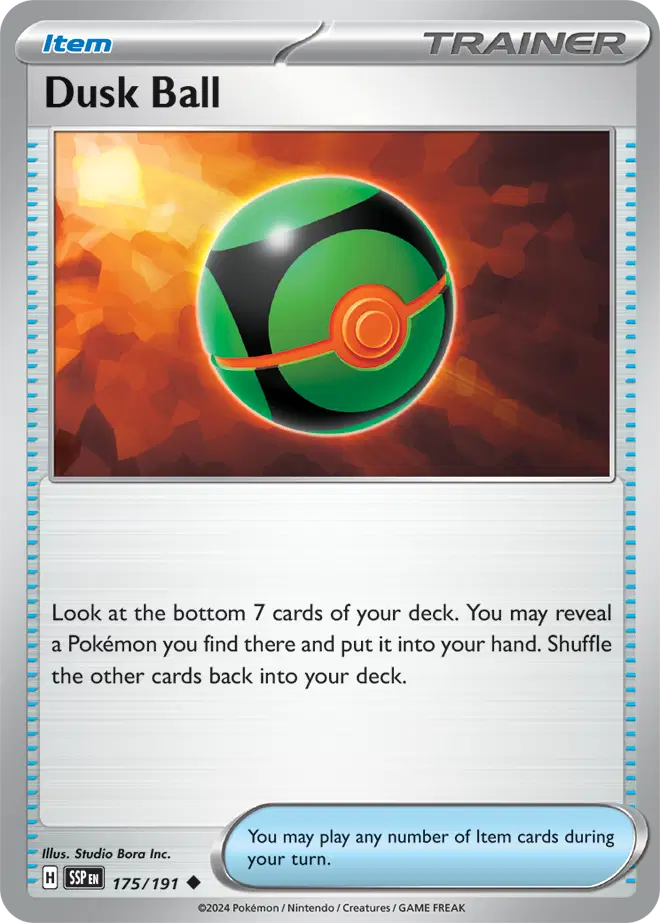 Dusk Ball Reverse Holografico - Surging Sparks
