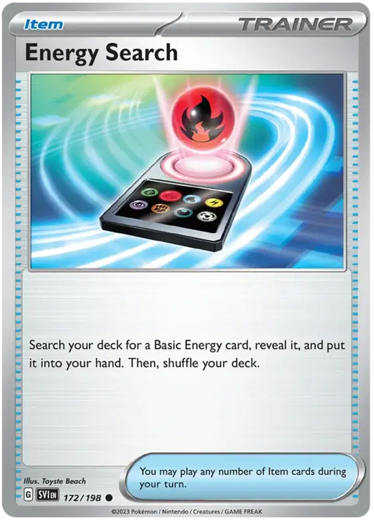 Energy Search Reverse Holografico - Scarlet & Violet Base Set