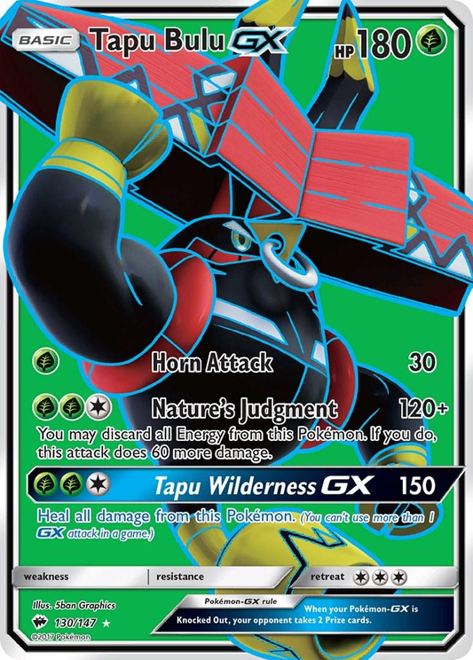 Tapu Bulu GX Full Art - Burning Shadows