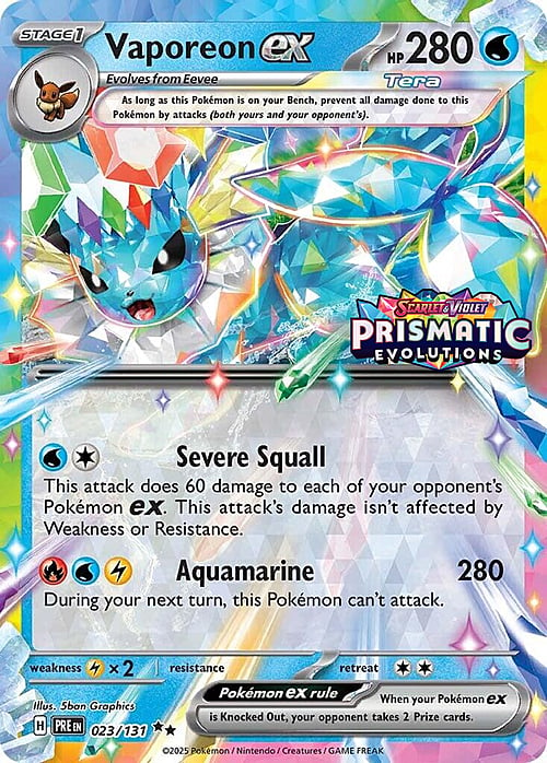Vaporeon EX (Estampado Evoluciones Prismaticas) - Scarlet & Violet Promo