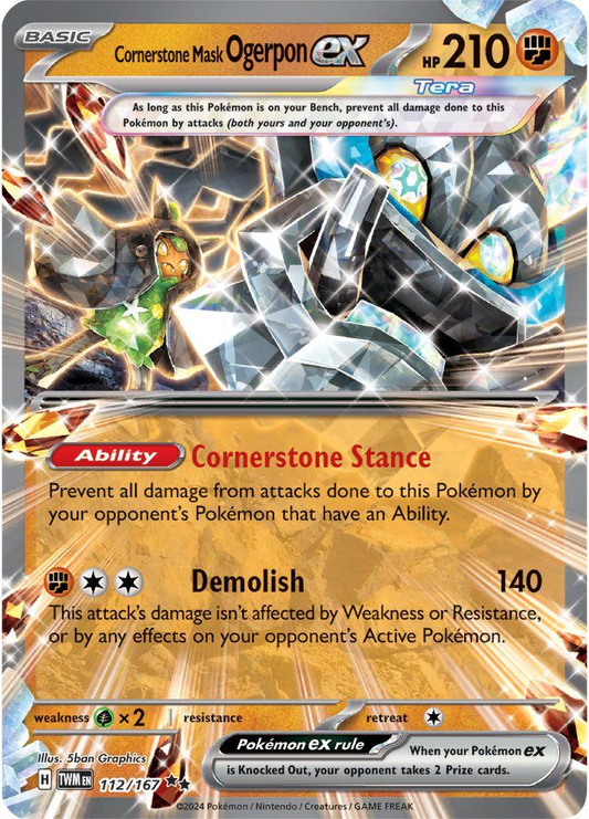 Cornerstone Mask Ogerpon EX - Twilight Masquerade