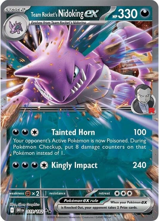 Team Rocket's Nidoking EX - Destined Rivals