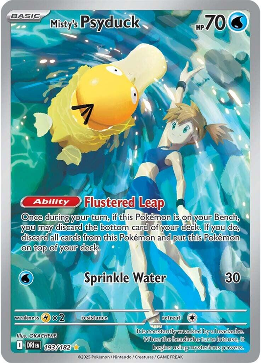 Misty's Psyduck Illustration - Destined Rivals