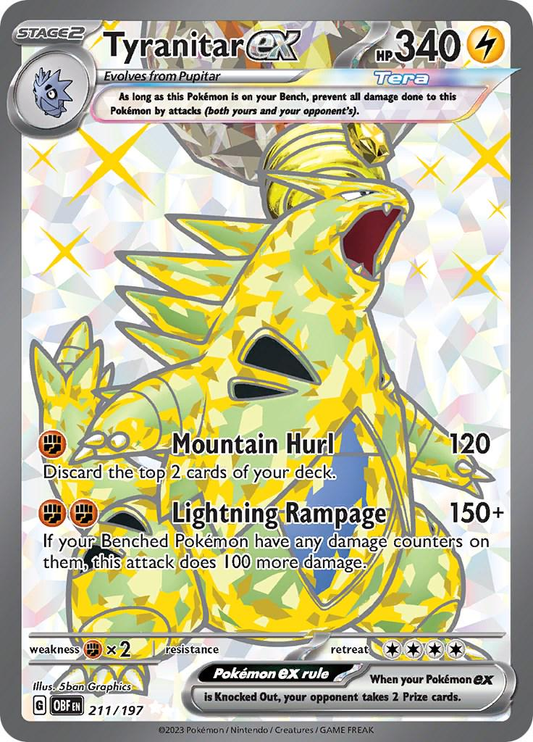 Tyranitar EX Full Art - Obsidian Flames