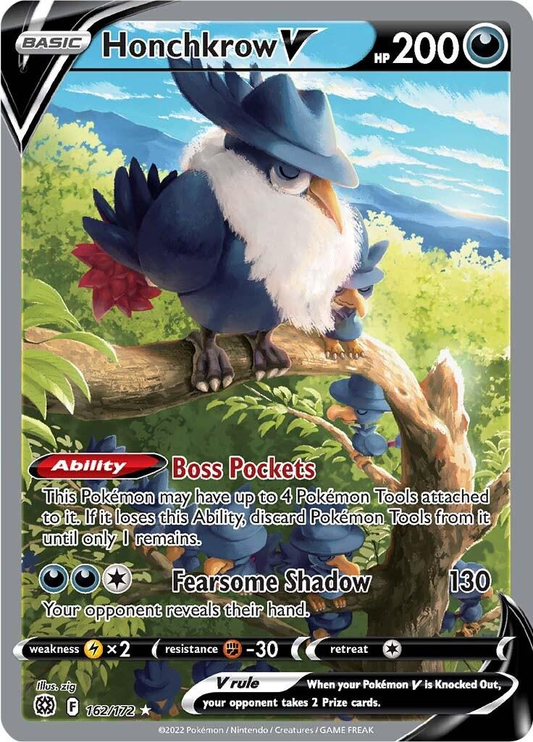 Honchkrow V Full Art Alternativo - Brilliant Stars