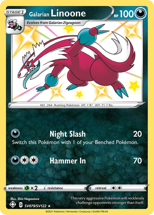 Galarian Linoone Shiny - Shining Fates