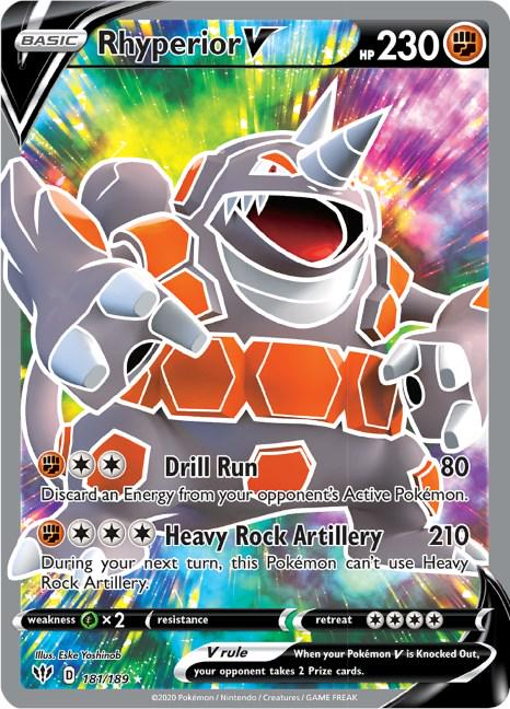 Rhyperior V Full Art - Darkness Ablaze