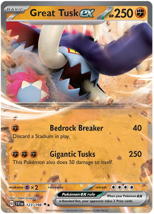 Great Tusk EX - Scarlet & Violet Base Set