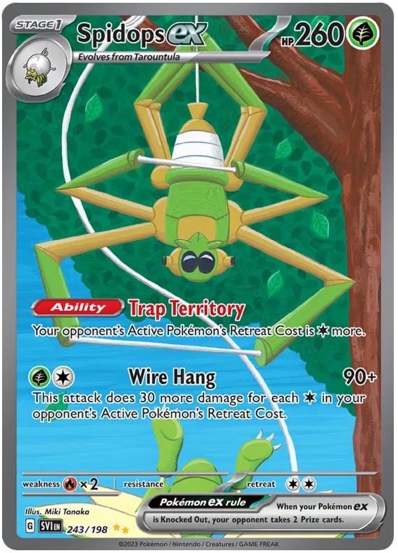 Spidops EX Special Illustration - Scarlet & Violet Base Set