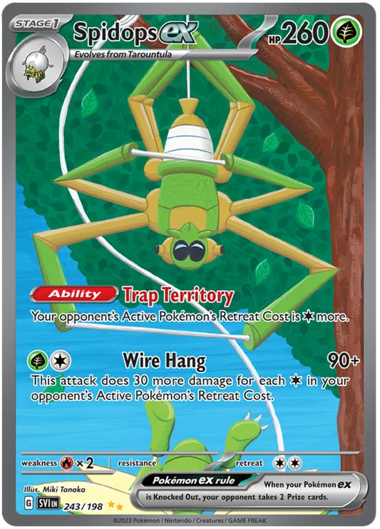Spidops EX Special Illustration - Scarlet & Violet Base Set