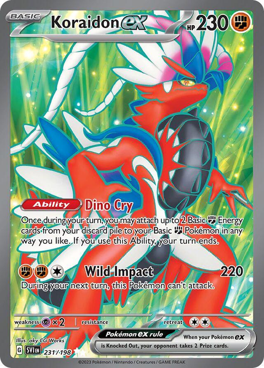 Koraidon EX Full Art - Scarlet & Violet Base Set