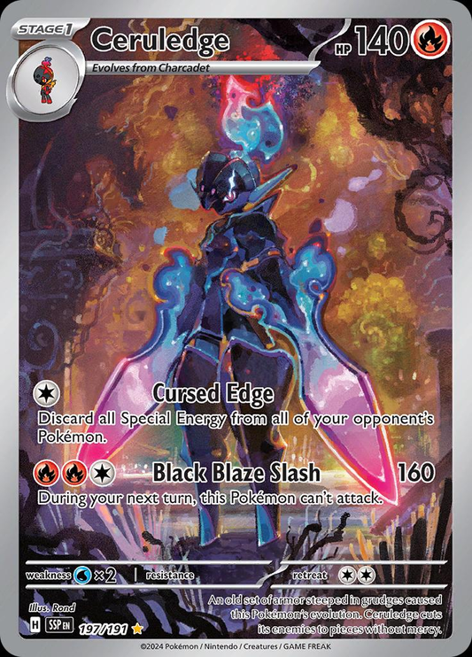 Ceruledge Illustration - Surging Sparks