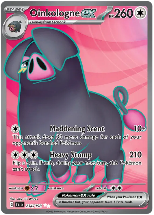 Oinkologne EX Full Art - Scarlet & Violet Base Set