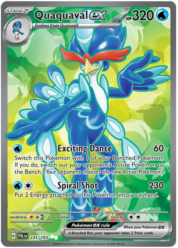 Quaquaval EX Full Art - Paldea Evolved