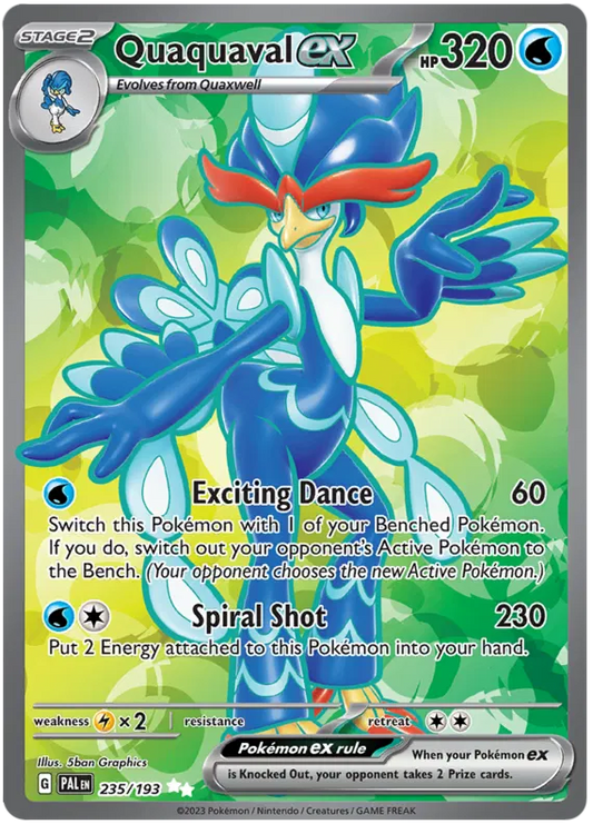Quaquaval EX Full Art - Paldea Evolved