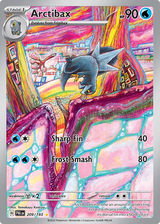 Arctibax Illustration - Paldea Evolved