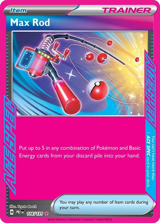 Max Rod Ace Spec - Prismatic Evolutions