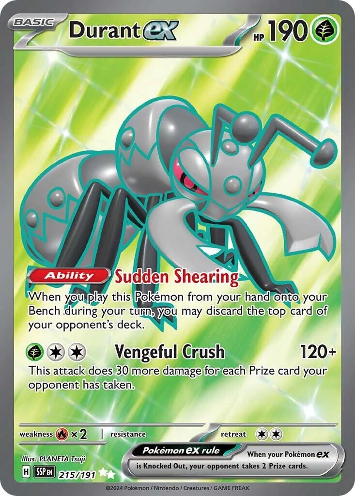 Durant EX Full Art - Surging Sparks