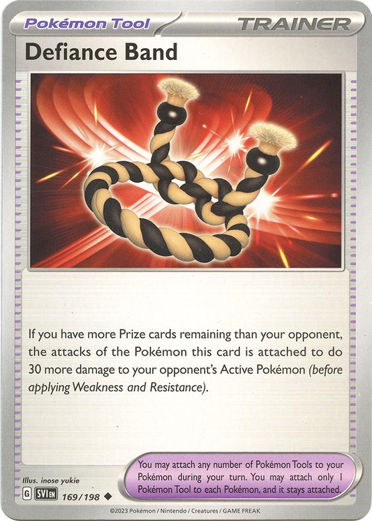Defiance Band Reverse Holografico - Scarlet & Violet Base Set