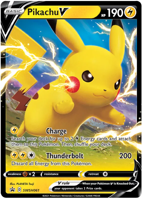 Pikachu V - Sword & Shield Promo 61