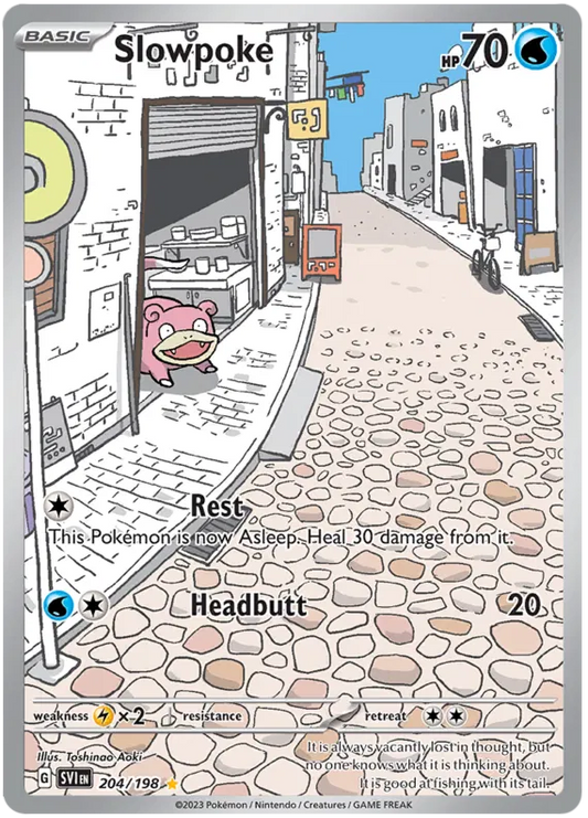 Slowpoke Illustration - Scarlet & Violet Base Set