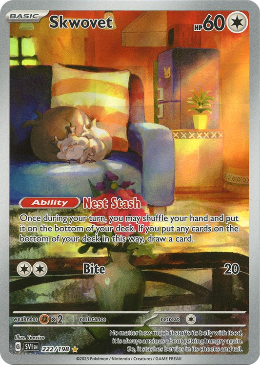 Skwovet Illustration - Scarlet & Violet Base Set