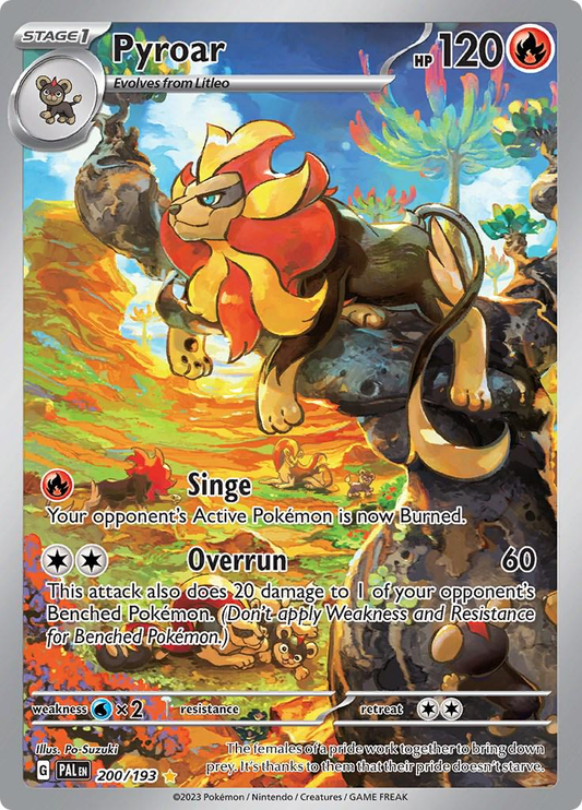 Pyroar Illustration - Paldea Evolved